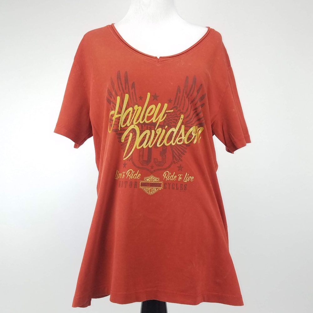 Harley Davidson Short Sleeve Tee Valencia Spain XL